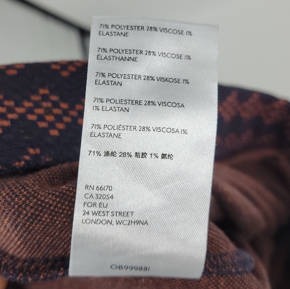 Urban Outfitters Cara High-Waisted KickFlare Patterned Pant Size S - Picture 12 of 16